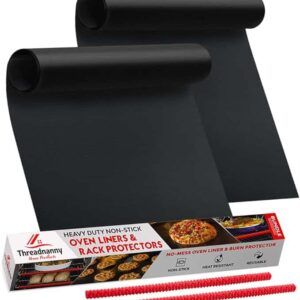 Oven Liners for Bottom of Oven | Oven Rack Shields Protector Bundle (2-Pack)