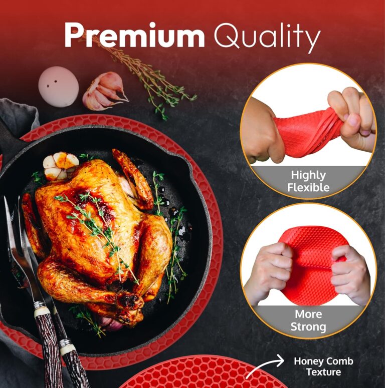 Silicone Trivet Mat - Hot Pads for Kitchen - ThreadNanny