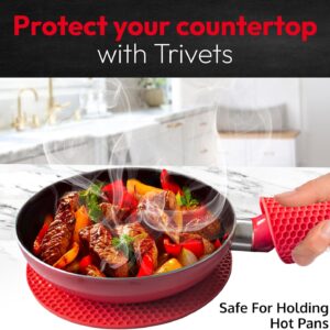 Silicone Trivet Mat - Safe for Holding Hot Pans