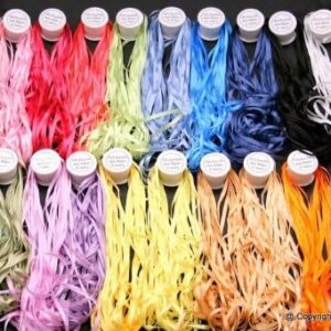 New 7mm Size ThreadNanny 20 Spools of 100% Pure Silk Embroidery Ribbons - 7mm x 10 Meters