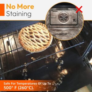 2 Pack Large Teflon Oven Liners 17x25 Nonstick BPA Free