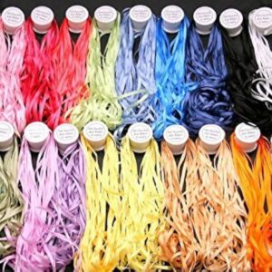 New ThreadNanny 20 Spools of 100% Pure Silk Ribbons - 4mm x 10 Meters