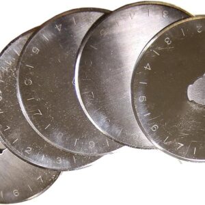 28mm Straight Cut Rotary Cutter Blades, Pack of 5, Works with OLFA, FISKARS, Clover and Other Cutters for Quilting, Scrap Booking, Leather, Vinyl etc from Threadnanny